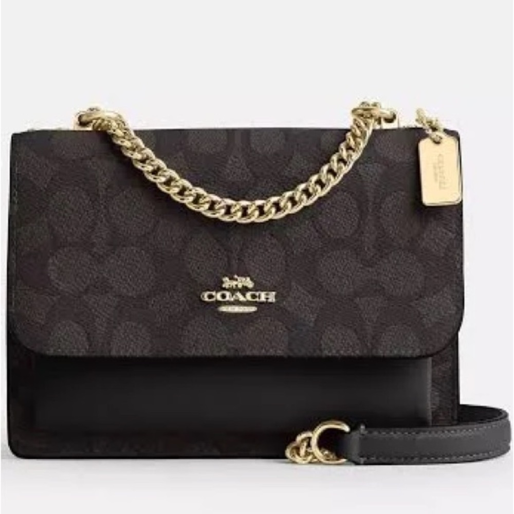 Mini Coach Crossbody Bag with Chain Strap